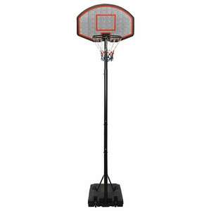 Fekete polietilén kosárlabda állvány 282-352 cm kép