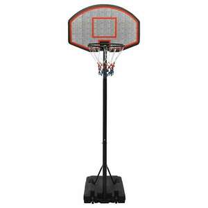 Fekete polietilén kosárlabda állvány 237-307 cm kép