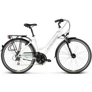 Trekking kerékpár Kross Trans 3.0 Fehér-Kék-Fekete színű kép