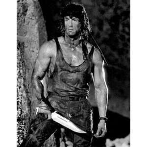 Rambo 3 kés, 42 cm, hüvely tartozik hozzá, Barna kép