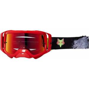 FOX Airspace Dkay Mirrored Lens Goggles Fluorescent Red Motoros szemüveg kép