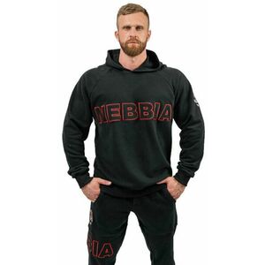 Nebbia Long Pullover Hoodie Legacy Black XL Fitness pulóverek kép