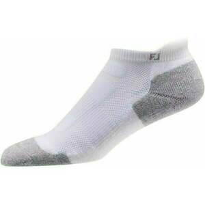 Footjoy Techsof Socks Rolltab Womens Zokni White Grey/Blanc Gris S kép