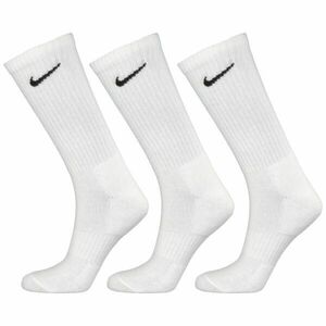 Nike EVERYDAY CUSH CREW 3PR U Zokni, fehér, veľkosť L kép