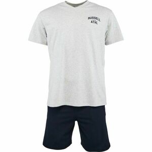 Russell Athletic SET TEE SHORT Férfi pizsama szett, szürke, veľkosť M kép