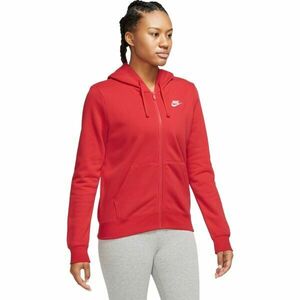 Nike NSW CLUB FLC FZ HOODIE STD Női pulóver, piros, veľkosť M kép
