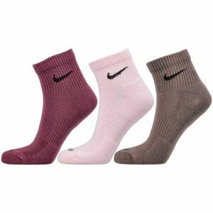 Nike EVERYDAY PLUS Férfi közepes szárú zokni, rózsaszín, méret kép