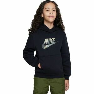 Nike CLUB FLEECE Lány pulóver, fekete, veľkosť S kép