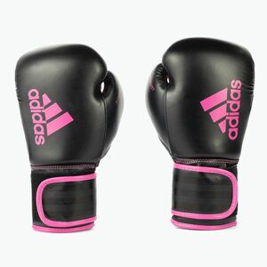 adidas Hybrid 80 bokszkesztyű fekete-rózsaszín ADIH80 kép