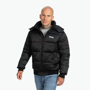 Férfi téli kabát Pitbull West Coast Padded Hooded Walpen black kép