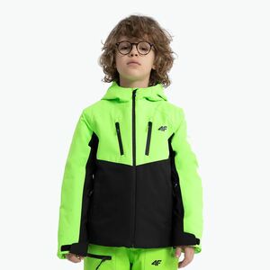 Gyermek sí dzseki 4F M300 zöld neon kép