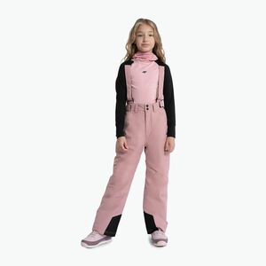 Gyermek síelő nadrág 4F F353 sötét rózsaszínű kép