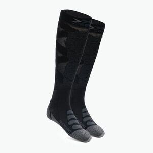 X-Socks Ski Silk Merino 4.0 fekete/sötét szürke melange zokni kép