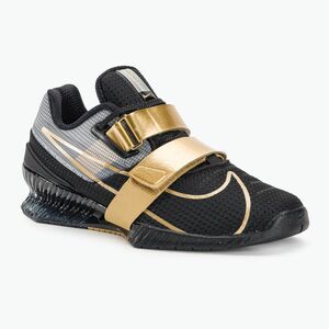 Nike Romaleos 4 fekete/metál arany fehér súlyemelő cipő kép