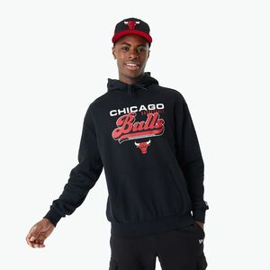 Férfi New Era NBA NBA Graphic OS Hoody Chicago Bulls pulóver fekete kép