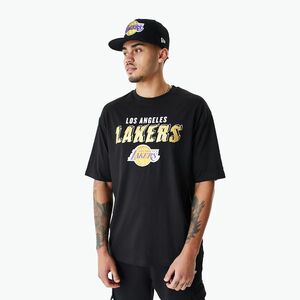 férfi póló New Era Team Script OS Tee Los Angeles Lakers black kép