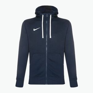 Férfi Nike Park 20 teljes cipzáras kapucnis pulóver obszidián/fehér/fehér kép