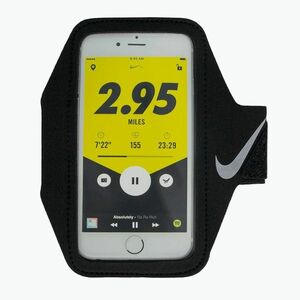 Nike Lean Arm Band futó telefon pánt fekete/fekete/ezüst kép