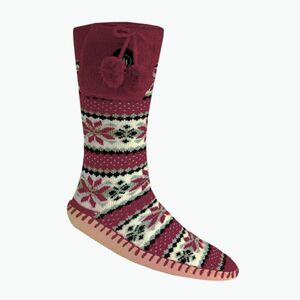 Glovii GQ5 fehér/piros/szürke fűthető papucs zoknival kép