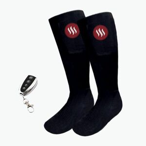 Glovii GQ2 fűthető zokni távirányítóval fekete színben kép