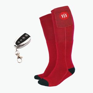 Glovii GQ3 fűthető zokni távirányítóval piros színű kép
