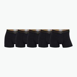 Férfi CR7 Basic Trunk boxeralsó 5 pár fekete/arany kép