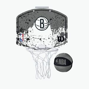 Wilson NBA Team Mini Hoop Brooklyn Nets kosárlabda szett fekete kép