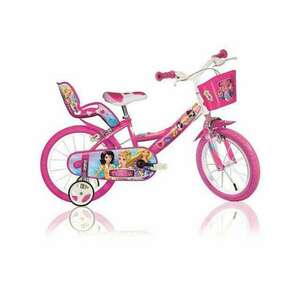 Princess rózsaszín gyerek bicikli 14-es méretben - Dino Bikes kerékpár kép