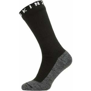 Sealskinz Waterproof Warm Weather Soft Touch Mid Length Sock Black/Grey Marl/White M Kerékpáros zoknik kép