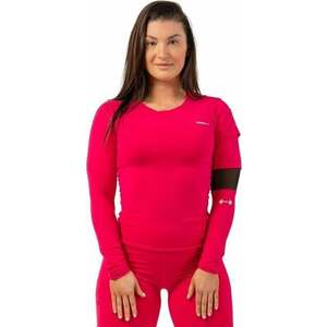 Nebbia Long Sleeve Smart Pocket Sporty Top Pink S Fitness póló kép