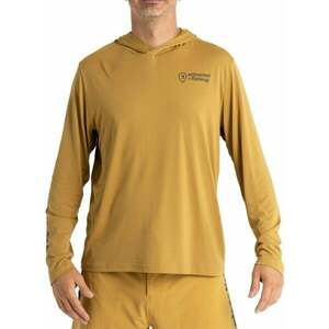 Adventer & fishing Horgászpulóver Functional Hooded UV T-shirt Sand L kép