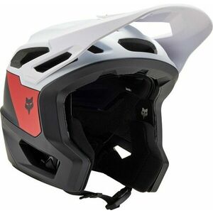 FOX Dropframe Pro Helmet Black/White S Kerékpár sisak kép
