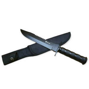 Taktikai túlélő kés Rambo Finka Foxter, 35 cm, tok, fekete kép