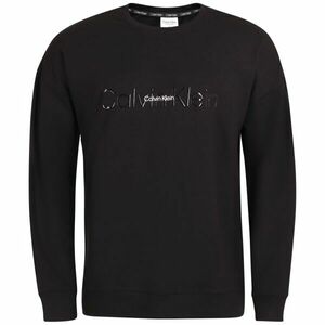 Calvin Klein EMB ICON LOUNGE-L/S SWEATSHIRT Férfi pulóver, fekete, méret kép
