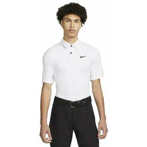 Nike Dri-Fit Tour Mens Solid Golf Polo White/Black S kép