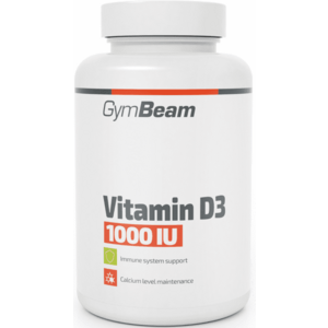 Vitaminok és ásványi anyagok GymBeam Vitamín D3 1000 IU - GymBeam 60 caps kép
