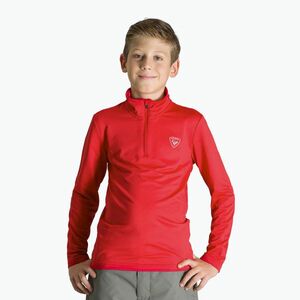 Gyermek sí pulóver Rossignol Boy 1/2 Zip Warm Stretch red kép