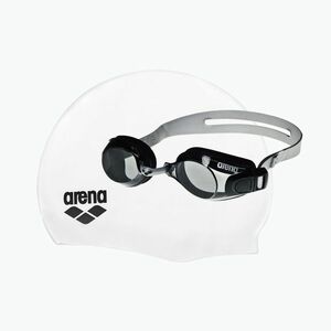 Arena Pool úszósapka + úszószemüveg szett fehér/szürke 92422/55 kép