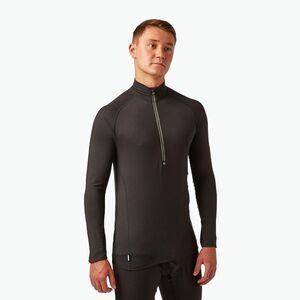 Férfi Surfanic Bodyfit Zip Neck thermo pulóver fekete kép