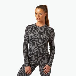 Női Surfanic Cozy Limited Edition Crew Neck termikus hosszú ujjú fekete zebra kép
