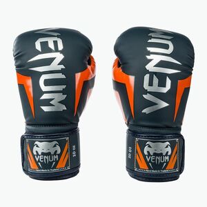 Venum Elite bokszkesztyű navy/silver/orange kép