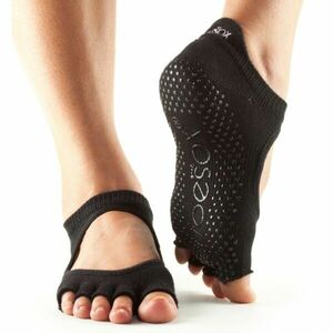 Jóga zokni - ToeSox Bellarina Half-toe fekete L kép