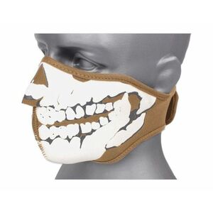 TM neoprén maszk 3D koponya - prérifarkas barna kép