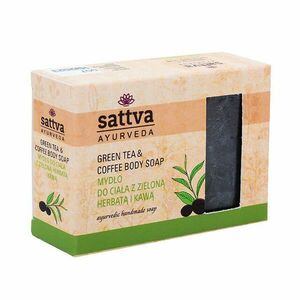 Ajurvédikus kézműves szappan - Zöld tea és Kávé 125g - Sattva Ayurveda kép