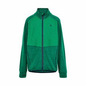 COLOR KIDS-Fleece jacket w/Effect-Golf Green Zöld 116 kép