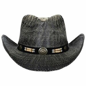 Fox Outdoor Texas szalmakalap kalapszalaggal, fekete-barna színű kép
