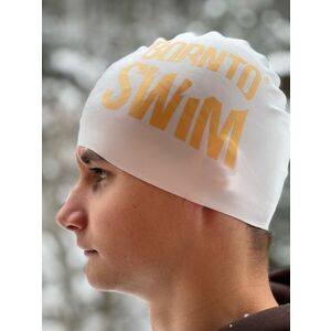 úszósapka borntoswim seamless swimming cap arany/fehér kép