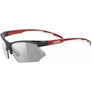 UVEX Sportstyle 802 V Black/Red/White/Smoke Kerékpáros szemüveg kép