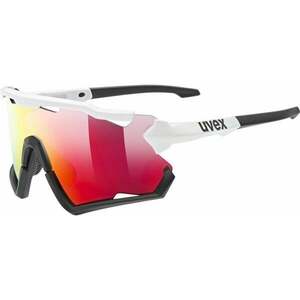 UVEX Sportstyle 228 White/Black/Red Mirrored Kerékpáros szemüveg kép