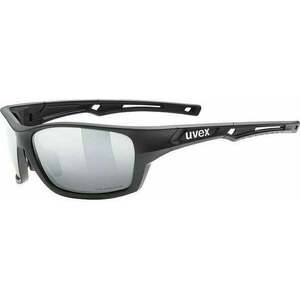 UVEX Sportstyle 232 Polarized Black/Mirror Silver Kerékpáros szemüveg kép